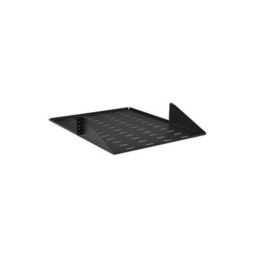 Tripp Lite 2U Center-Mounted Server Rack Enclosure Shelf, Vented Airflow Design, Mount Hardware Included, 21.5 inch Depth, 100 lbs / 45 kg Capacity, 5-Year Warranty (SRSHELF2PCENTER)