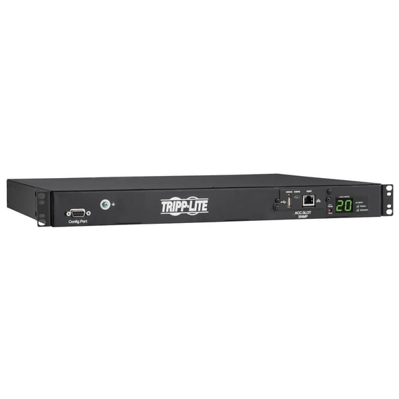 Tripp Lite 3.8kw 200-240v Single-phase Ats/monitored Pdu - 8 C13 And 2 C19 Outlets, Dual C20 Inlets, 12 Ft. Cords, Network Card, 1u, Taa - Distribution Unit (rack-mountable) - 20 A - Ac 208/230/240 V