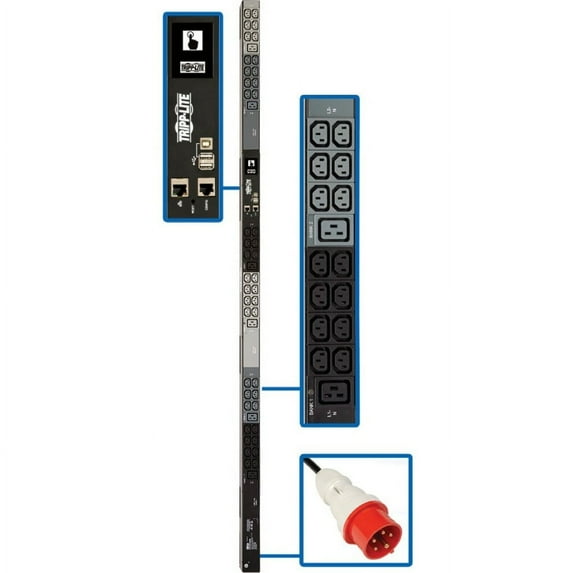 Tripp Lite 3-Phase PDU Monitored 11.5kW 220/230/240V 42 C13; 6 C19 PDU3XEVN6G20
