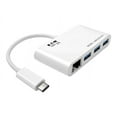 thumbnail image 1 of Tripp Lite 3-Port USB-C to USB-A Hub Portable w/ Gigabit Ethernet Port RJ45 (u460-003-3ag), 1 of 10