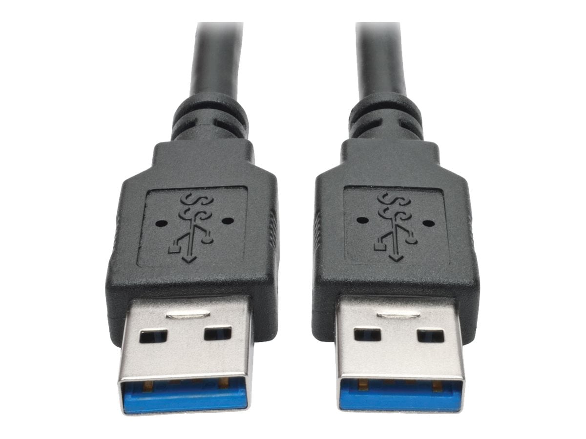 Tripp Lite 3 ft. USB 3.0 SuperSpeed A/A Cable (M/M), 28/24 AWG, 5 Gbps, Type-A to Type-A, Black, 3' (U320-003-BK)