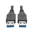 thumbnail image 1 of Tripp Lite 3 ft. USB 3.0 SuperSpeed A/A Cable (M/M), 28/24 AWG, 5 Gbps, Type-A to Type-A, Black, 3' (U320-003-BK), 1 of 4