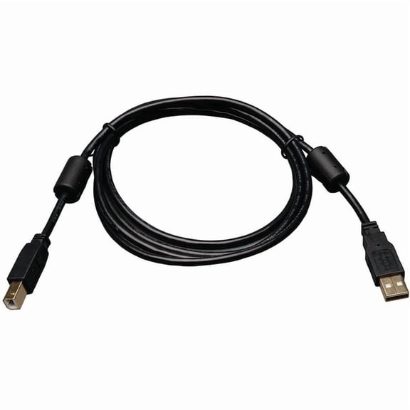 Tripp Lite U023-003 3 ft. USB 2.0 Hi-Speed A-B Cable with Ferrite Chokes