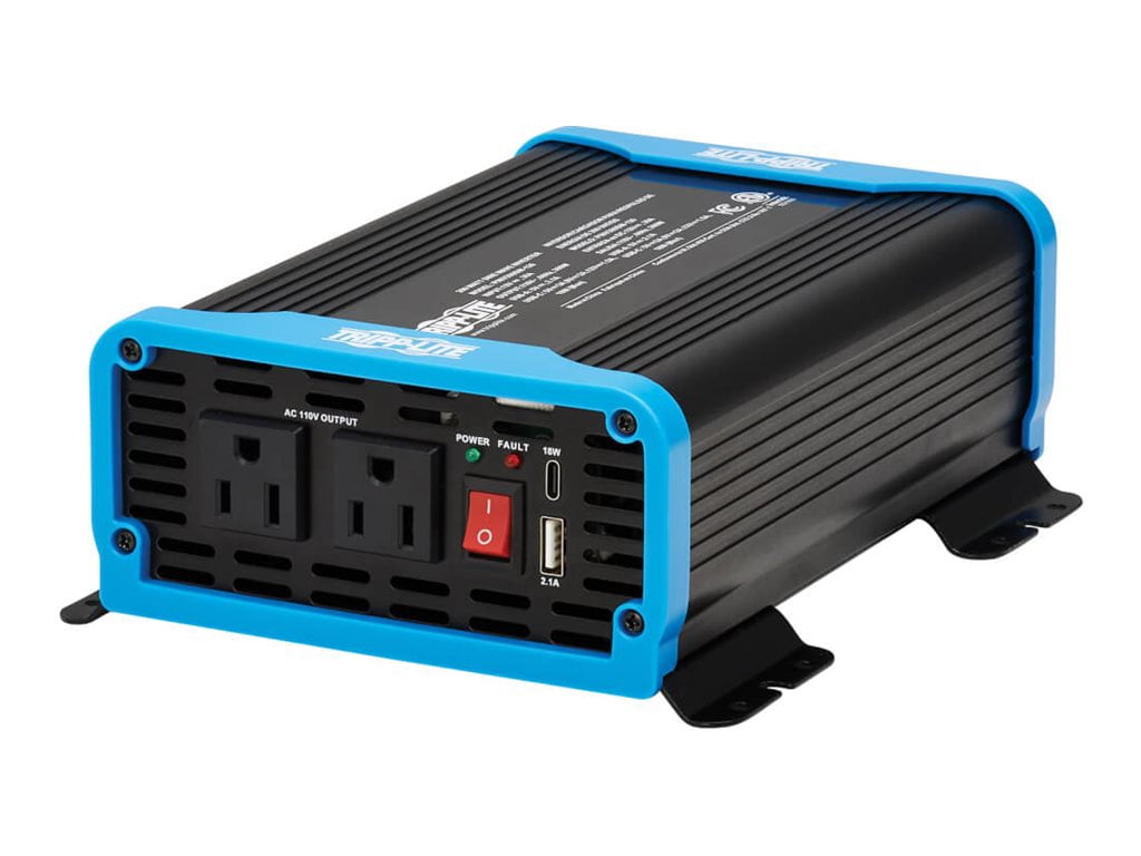 Tripp Lite 300W Compact Power Inverter - 2x 5-15R, USB Charging, Pure Sine Wave