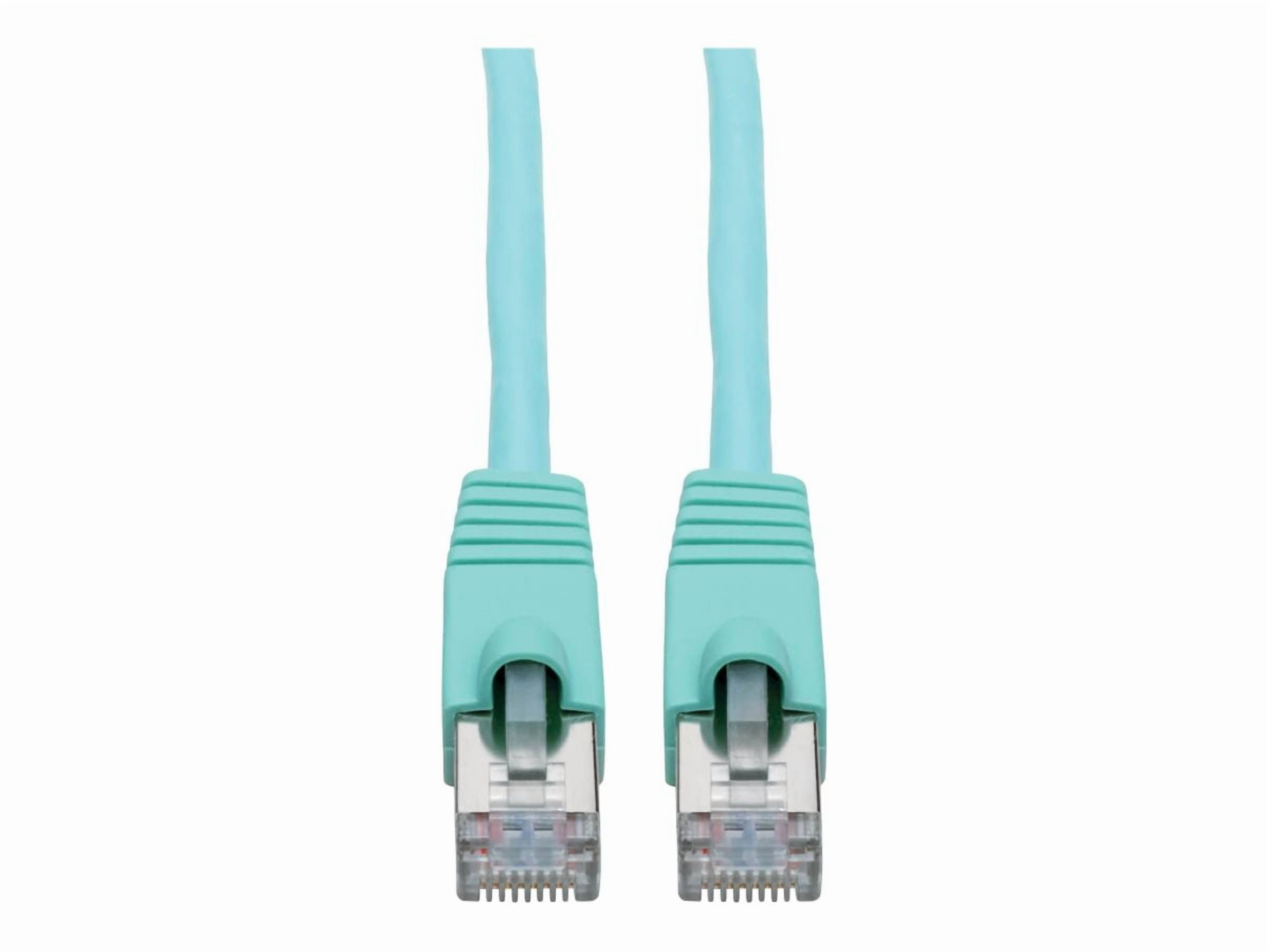 Tripp Lite 30ft RJ45 M/M Cat6a Snagless Shielded STP Patch Cable Aqua N262030AQ