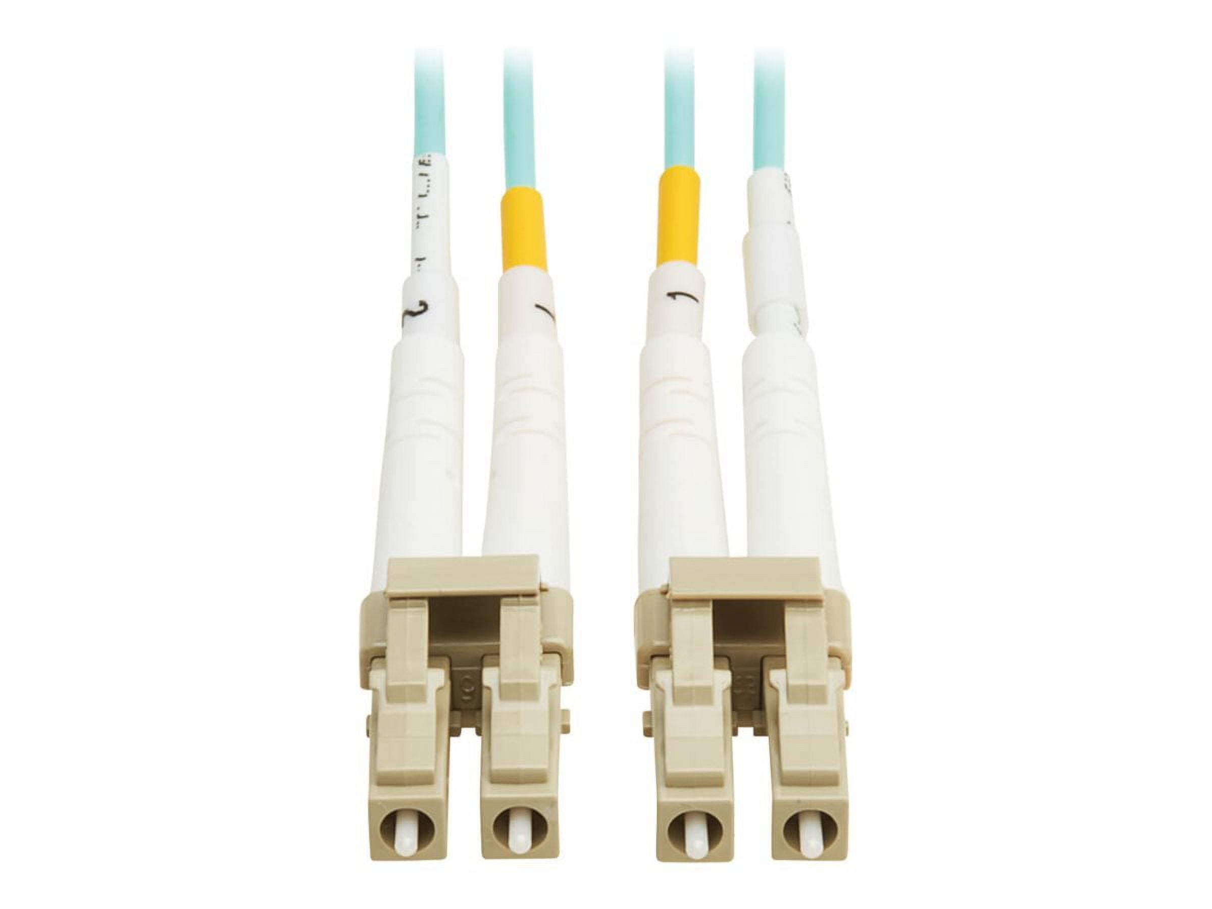 Tripp Lite 10m LC/LC OM4 Fiber Optic Cable Aqua N820-10M-OM4TAA