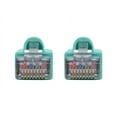 thumbnail image 1 of Tripp Lite 35ft Cat6a 10G Snagless Shielded STP Ethernet Cable Aqua N262035AQ, 1 of 5