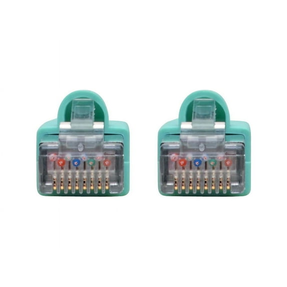 Tripp Lite 35ft Cat6a 10G Snagless Shielded STP Ethernet Cable Aqua N262035AQ