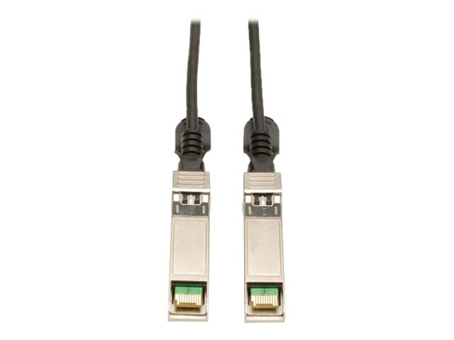 Tripp Lite 3M SFP+ 10Gbase-CU Twinax Passive Copper Cable SFP-H10GB-CU3M Compatible Black 10ft 10' (N280-03M-BK)