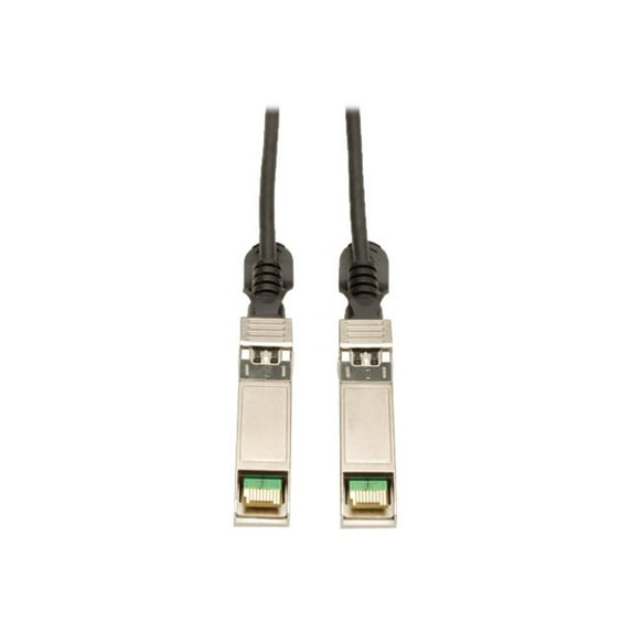 Tripp Lite 3M SFP+ 10Gbase-CU Twinax Passive Copper Cable SFP-H10GB-CU3M Compatible Black 10ft 10' (N280-03M-BK)