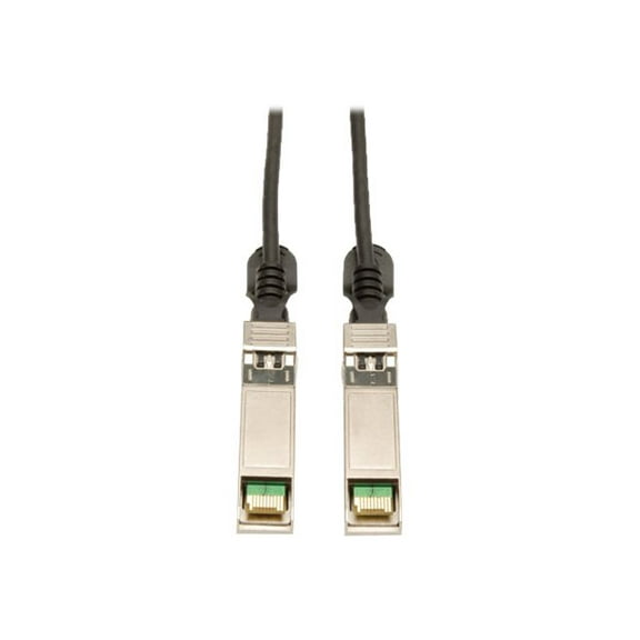Tripp Lite by Eaton SFP+ 10Gbase-CU Passive Twinax Copper Cable SFP-H10GB-CU3M Compatible Black 3M (9.84 ft.) - SFP+ for Network Device - 9.84 ft - 1 x SFF-8431 Male SFP+ - 1 x SFF-8431 Male SFP+ -...