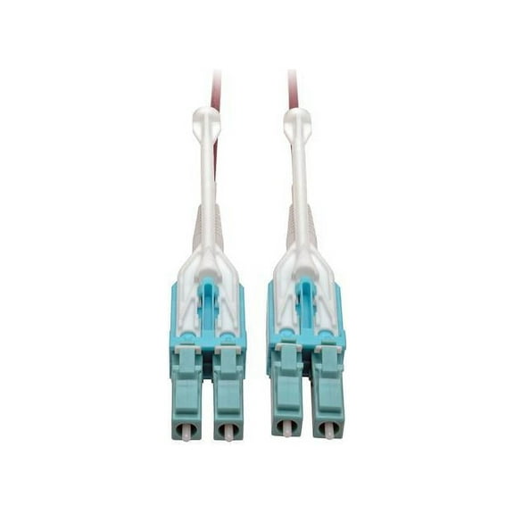 Tripp Lite 3M 10Gb Duplex Multimode 50/125 OM4 LSZH Fiber Patch Cable, Magenta
