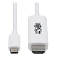 thumbnail image 1 of Tripp Lite 3ft USB C to HDMI Adapter Cable 4K 4:4:4 TB3 White U444003HWE, 1 of 5