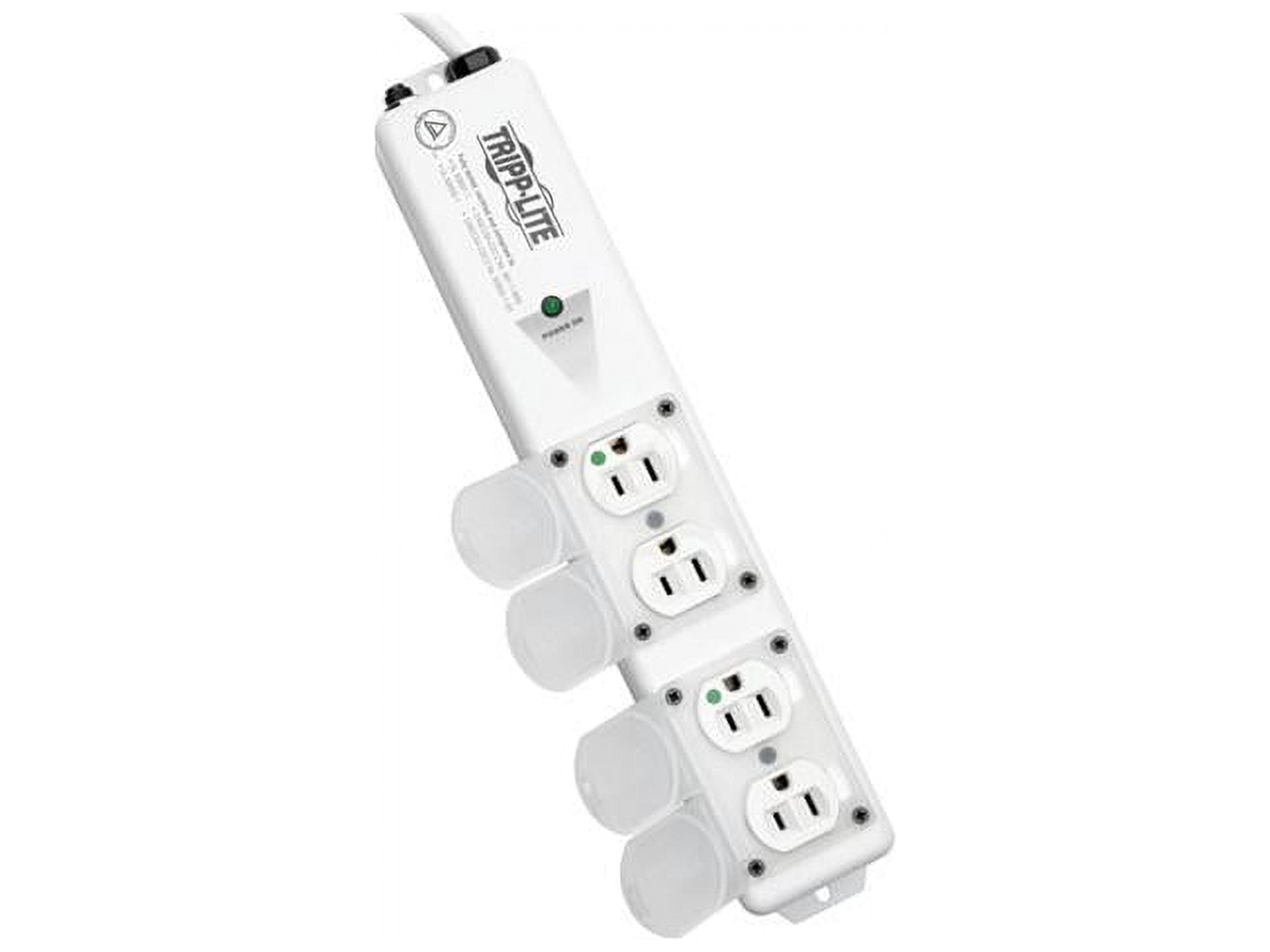 Tripp Lite 4 Outlet Medical-Grade Power Strip, 15A Hospital Grade Outlets, 6ft Cord, Safety Covers, For Patient-Care Areas (PS-406-HGULTRA)
