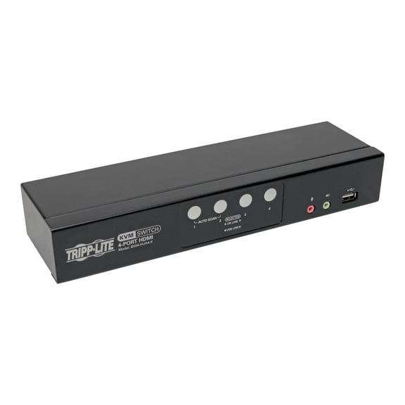 Eaton Tripp Lite Series 4-Port HDMI/USB KVM Switch with Audio/Video and USB Peripheral Sharing - 4 Computer(s) - 1 Local User(s) - 1920 x 1200 - 8 x USB - 5 x HDMI