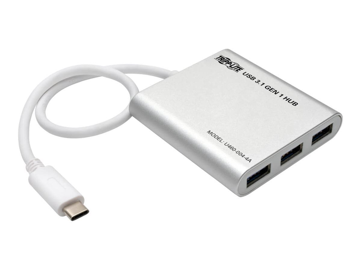 Tripp Lite 4-Port USB 3.1 Gen 1 Portable Hub - USB Type-C (USB-C) to (x4) USB-A