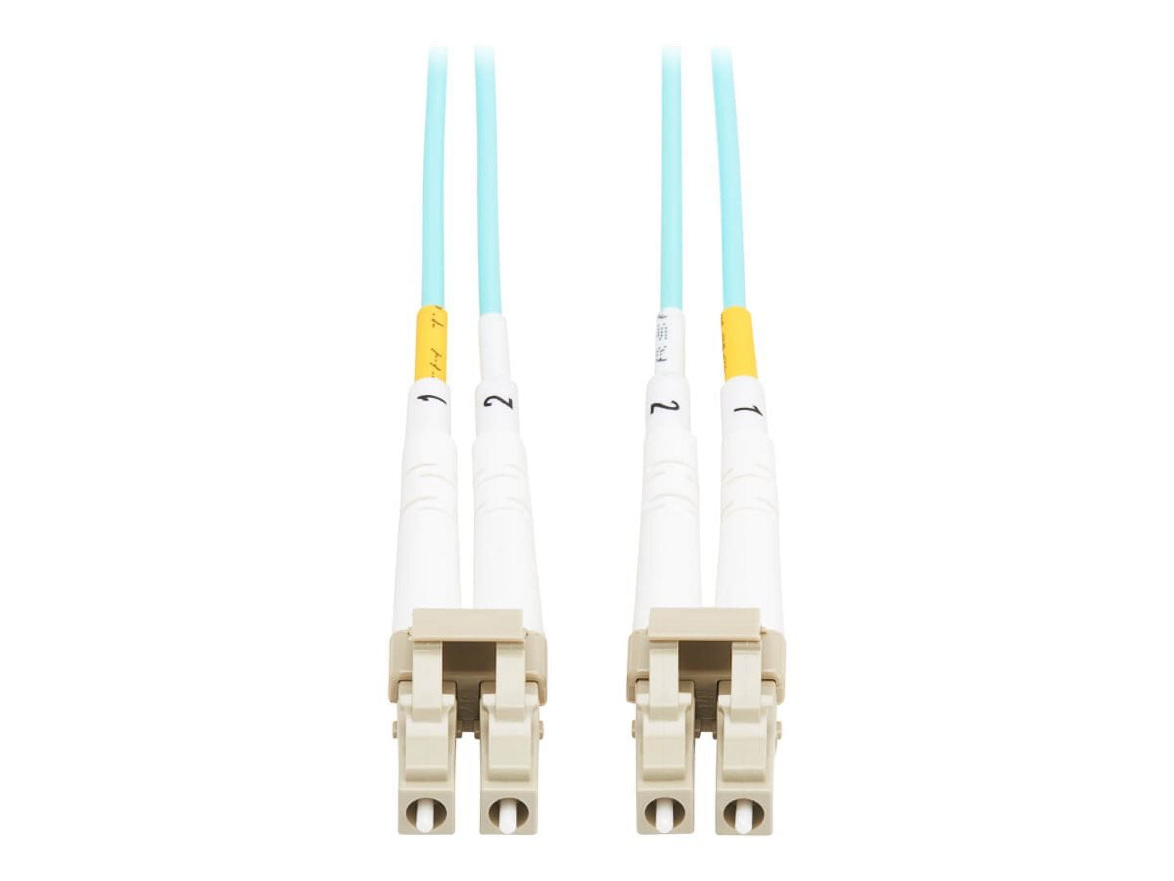 Eaton Tripp Lite Series 10Gb Duplex Multimode 50/125 OM3 OFNP Fiber Patch Cable [LC/LC] - Aqua, 4 m [13.1 ft.], TAA (n820-04m-taa)