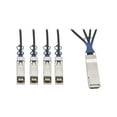 thumbnail image 1 of TRIPP LITE N281-03M-BK 40GbE QSFP+ to 10GbE SFP+ Passive Copper Breakout Cable 3M 10', 1 of 5