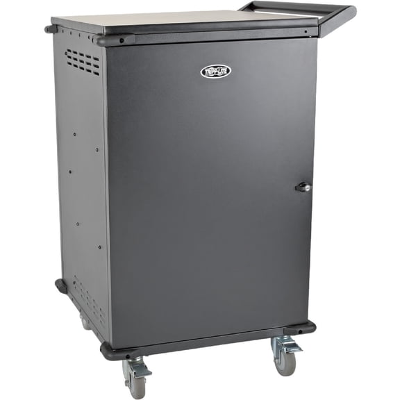 Tripp Lite 42-Port Ac Charging Cart Storage Station Chromebook Laptop Tablet Black