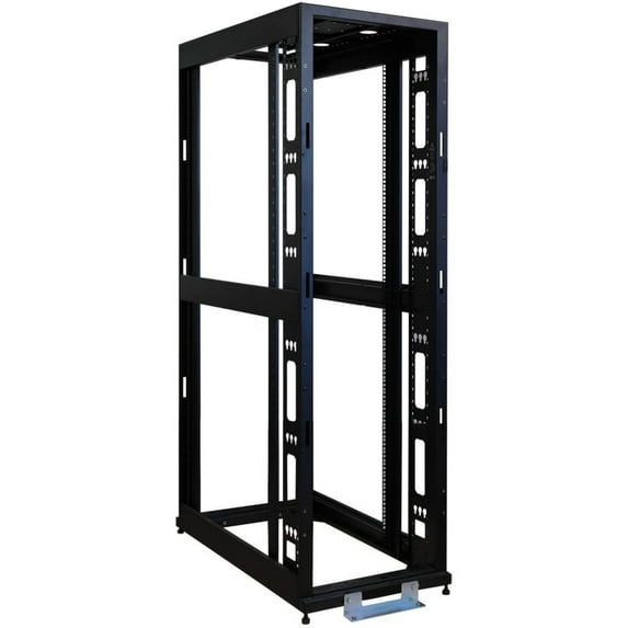 Tripp Lite 45U 4-Post Open Frame Rack Cabinet Square Holes 3000lb Capacity (134690)