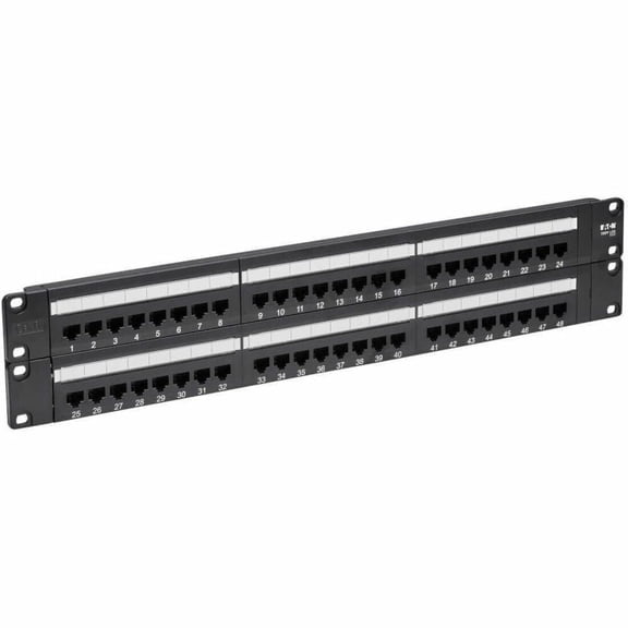 Tripp Lite 48-Port 2U Rackmount Cat6 110 Patch Panel 568B, RJ45 Ethernet (N252-048)