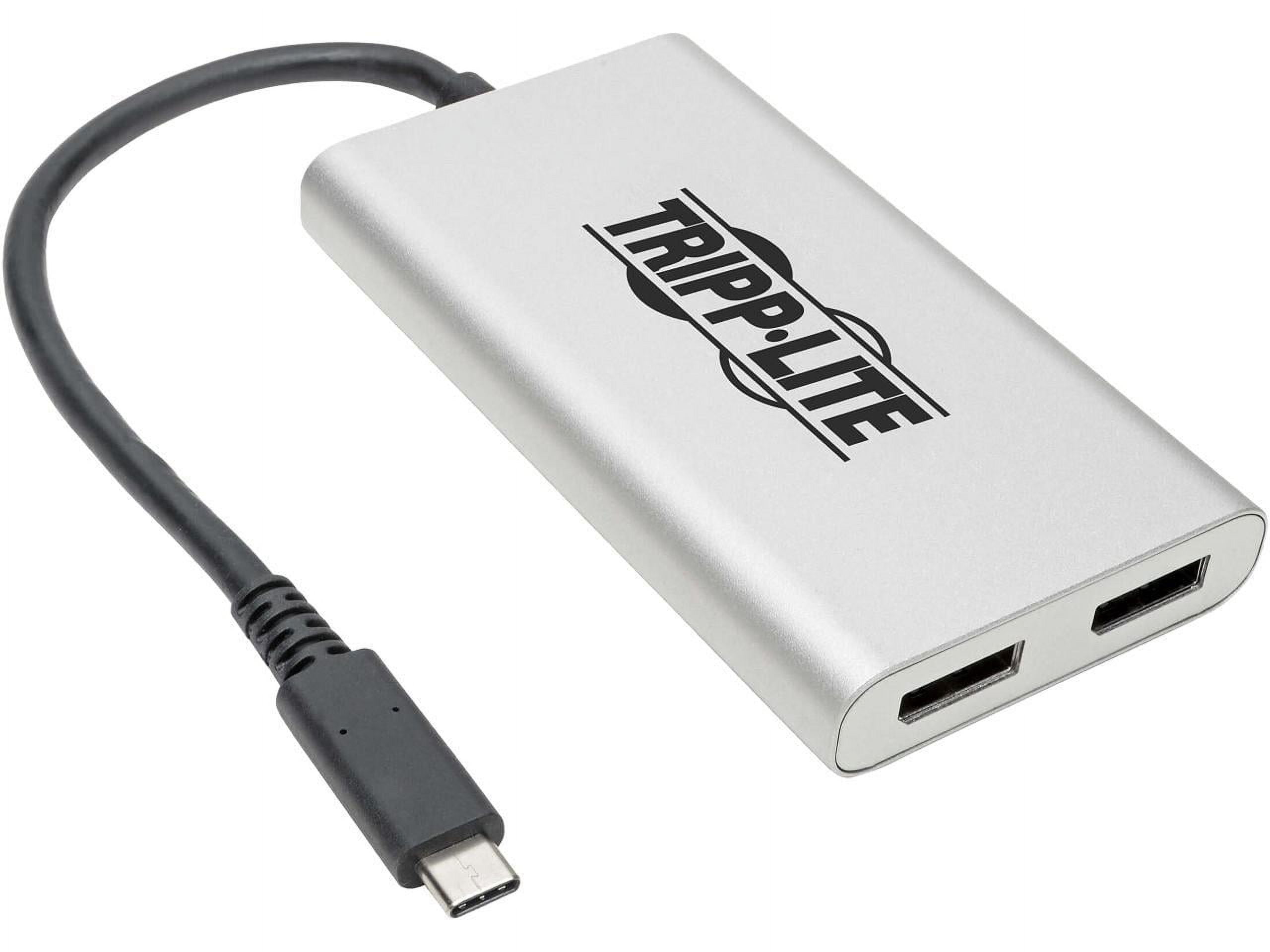 Tripp Lite 4K/5K Thunderbolt 3 to Dual DisplayPort Adapter MTB3002DP