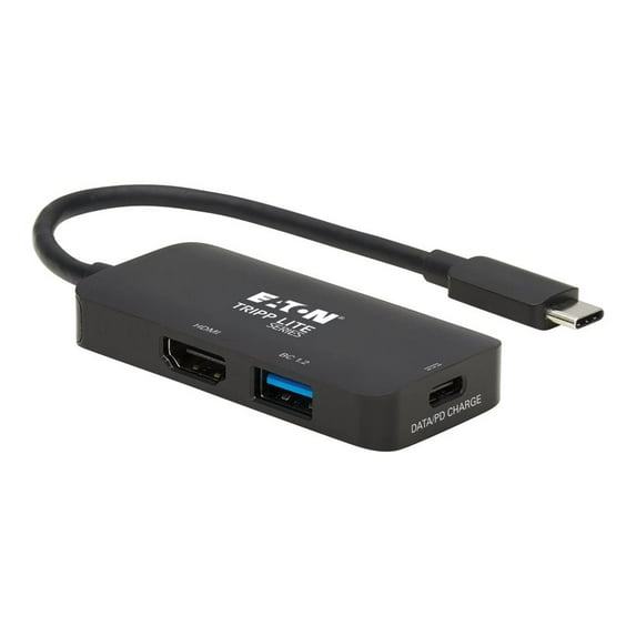 Tripp Lite 4K HDMI USB-A USB C PD Charging Multiport Adapter 44406NH4UBC2