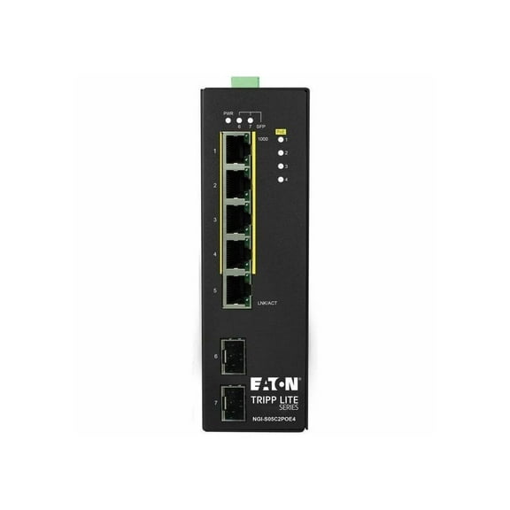 Tripp Lite 5-Port Lite Managed 10/100/1000 Mbps PoE+ Gigabit Ethernet Switch