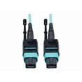 thumbnail image 1 of Tripp Lite 5M (16ft) 12 Fiber 40GbE OM3 Plenum-Rated MTP/MPO Patch Cable - Aqua, 1 of 3