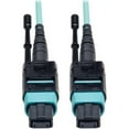 thumbnail image 1 of Tripp Lite 5M (16ft) 12 Fiber 40GbE OM3 Plenum-Rated MTP/MPO Patch Cable - Aqua, 1 of 4