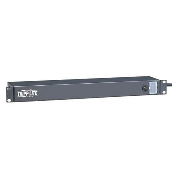 Tripp Lite 6 Outlet Rackmount Network-Grade PDU Power Strip, Rear-Facing, 1U, 15A, 15ft Cord with 5-15P Plug (RS-0615-R) CA2