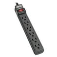 thumbnail image 1 of Tripp Lite 6 Outlet Surge Protector Power Strip, 6ft Cord, Black, & $10,000 INSURANCE (TLP6B), 1 of 5