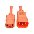 thumbnail image 1 of Tripp Lite 6ft Heavy-Duty Power Extension Cord (IEC-320-C14 to 320-C13), Orange, 1 of 5