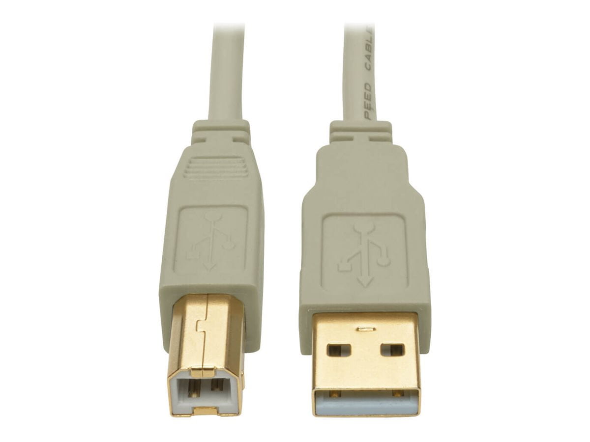 Tripp Lite U022 6' USB 2.0 Type-A to Type-B Male/Male Data Transfer Cable Beige (U022-006-BE)