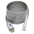 thumbnail image 1 of Tripp Lite 6 ft. USB to RJ45 Cisco Serial Rollover Cable, USB Type-A to RJ45 M/M, Gray, 1 of 7