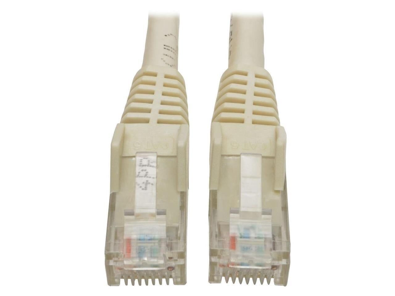 Tripp Lite 6ft Cat6 Snagless Molded Patch Cable UTP White RJ45 M/M 6' N201-006-WH