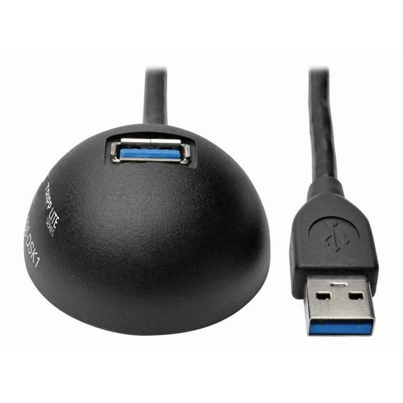 Tripp Lite U324-006-DSK1 Black 1-Port USB 3.0 SuperSpeed Desktop Extension Cable