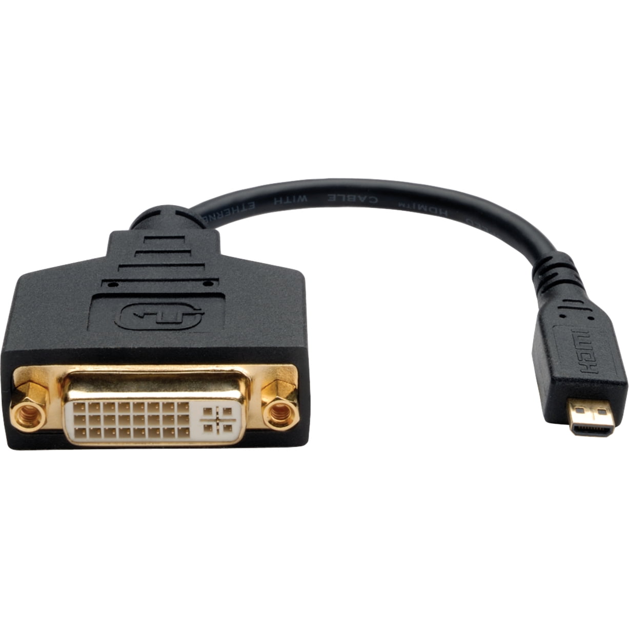 Tripp Lite 6in Micro HDMI (Type D) to DVI-D Adapter (M/F)