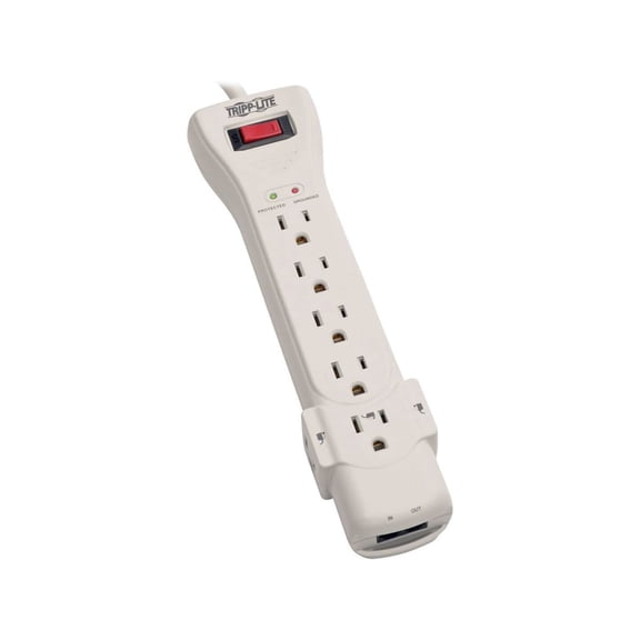 Tripp Lite Surge Protector Power Strip 120V 7 Outlet RJ11 15' Cord 2520 Joules - 7 x NEMA 5-15R - 1800 VA - 2520 J - 120