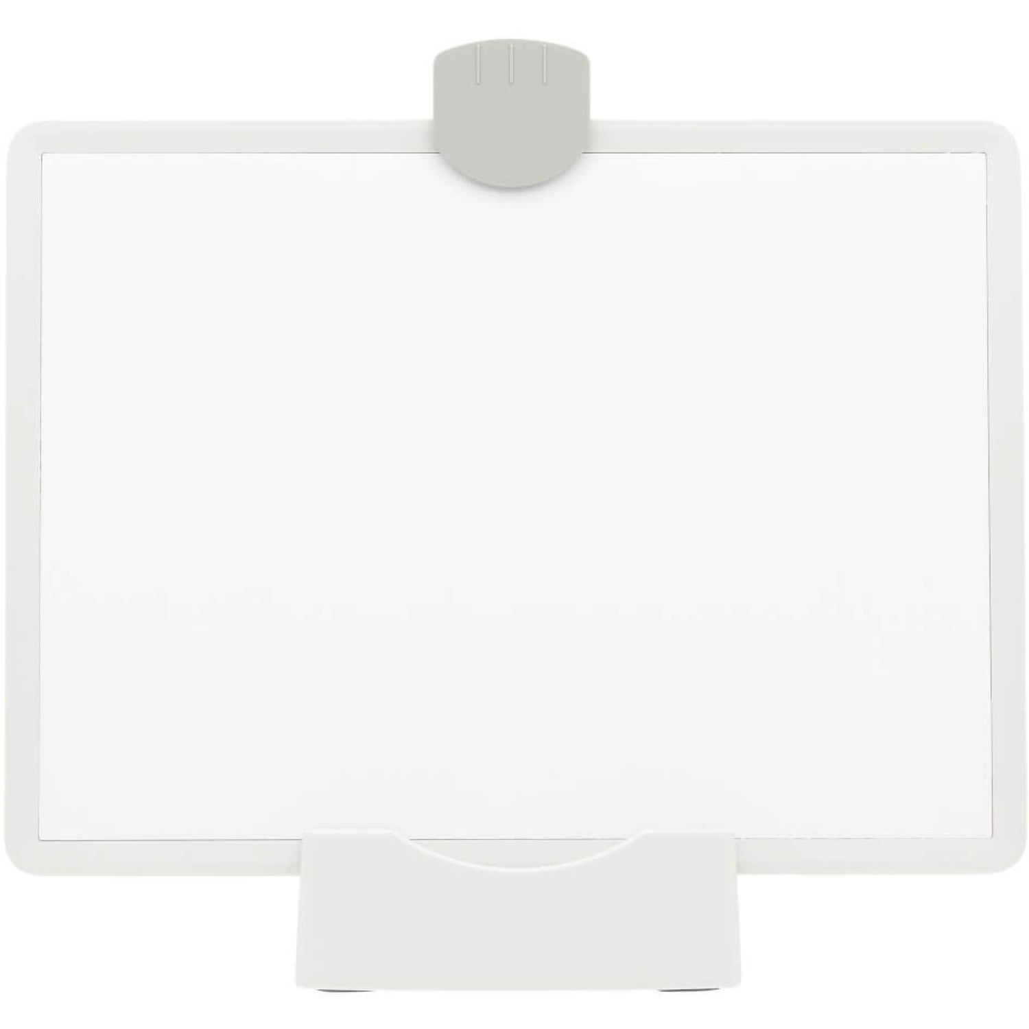 White and Gray Magnetic Freestanding Dry-Erase Whiteboard with Markers