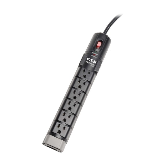 Tripp Lite 8-Outlet Protect It! Surge Suppressor with Modem/Fax Protection, 6' Cord
