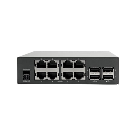 Tripp Lite 8-Port Serial Console Server with Dual GbE NIC, 4Gb Flash and 4 USB Ports (B093-008-2E4U)