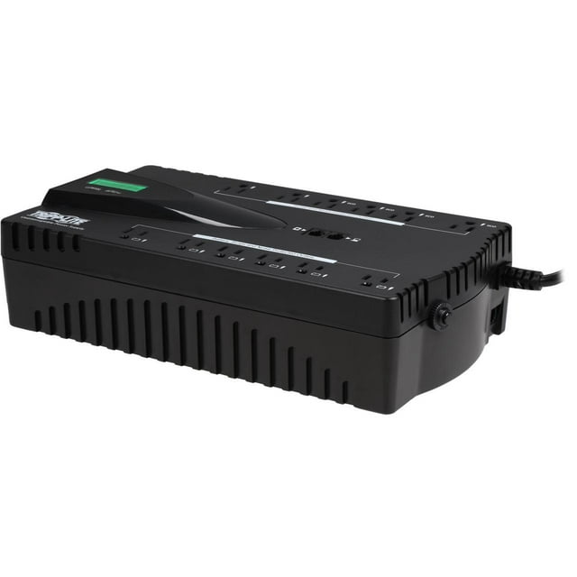 Tripp Lite 850 VA UPS Battery Backup, LCD, 425 Watts Eco Green, USB, RJ11, 12 Outlets (ECO850LCD)