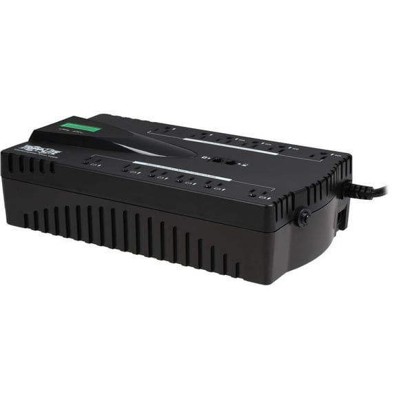Tripp Lite 850VA 425W 120V Eco 12-Outlet UPS Battery Backup ECO850LCD