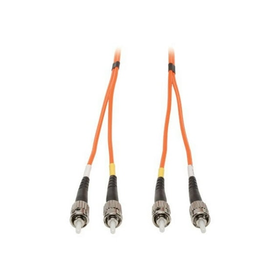 Eaton Tripp Lite Series Duplex Multimode 62.5/125 Fiber Patch Cable (ST/ST), 8M (26 ft.) - Patch cable - ST multi-mode (M) to ST multi-mode (M) - 8 m - fiber optic - duplex - 62.5 / 125 micron - orange