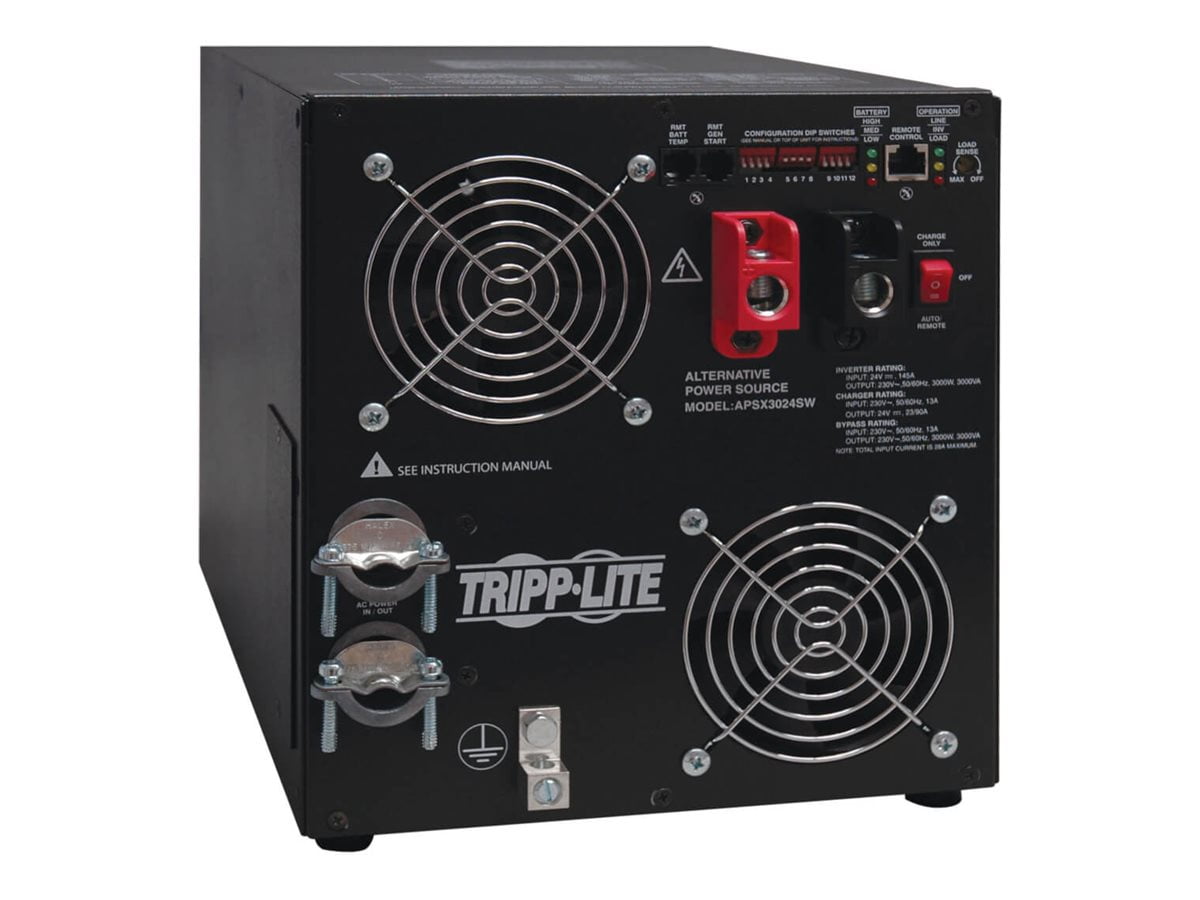 Tripp Lite APSX3024SW Battery Charger/Inverter, 230Vac, 3000W,Black