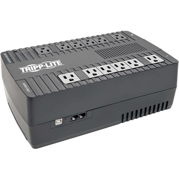 Tripp Lite AVR750U Series 750VA 450W Line-Interactive UPS - 12 NEMA 5-15R Outlets, AVR, 120V, 50/60 Hz, USB, Desktop/Wall Mount