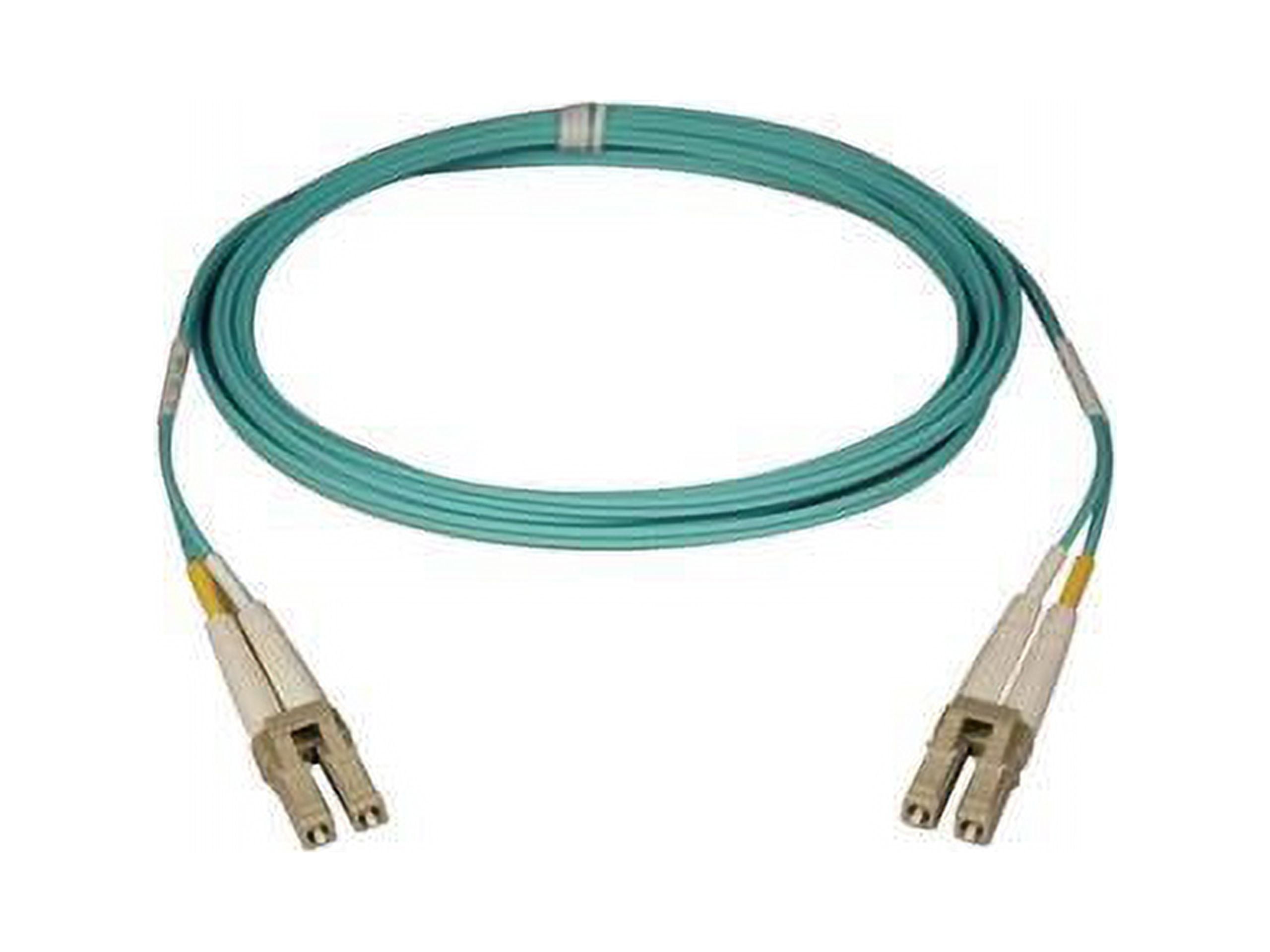 20M DUPLEX FIBER MMF LC/LC 50/125 AQUA LSZH PATCH CORD 10GB