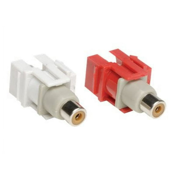 Tripp Lite Audio Keystone Jack, Snap-in Insert Module (R,W F/F)