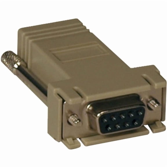 Tripp Lite Modular Serial Adapter Straight-Through Wiring (DB9 F to RJ45 F)
